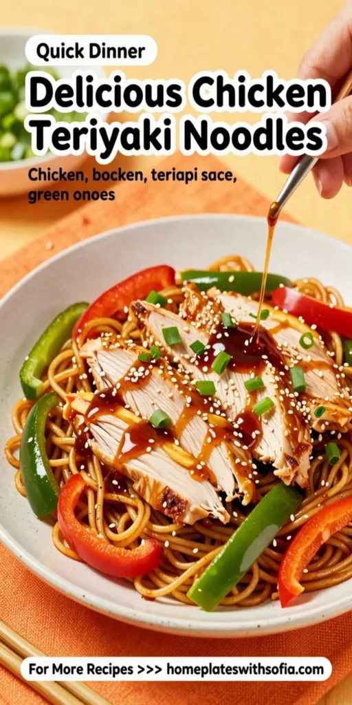 Delicious Chicken Teriyaki Noodles