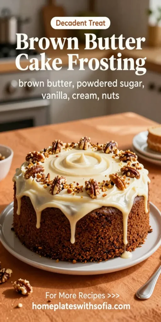 Brown Butter Cake Frosting