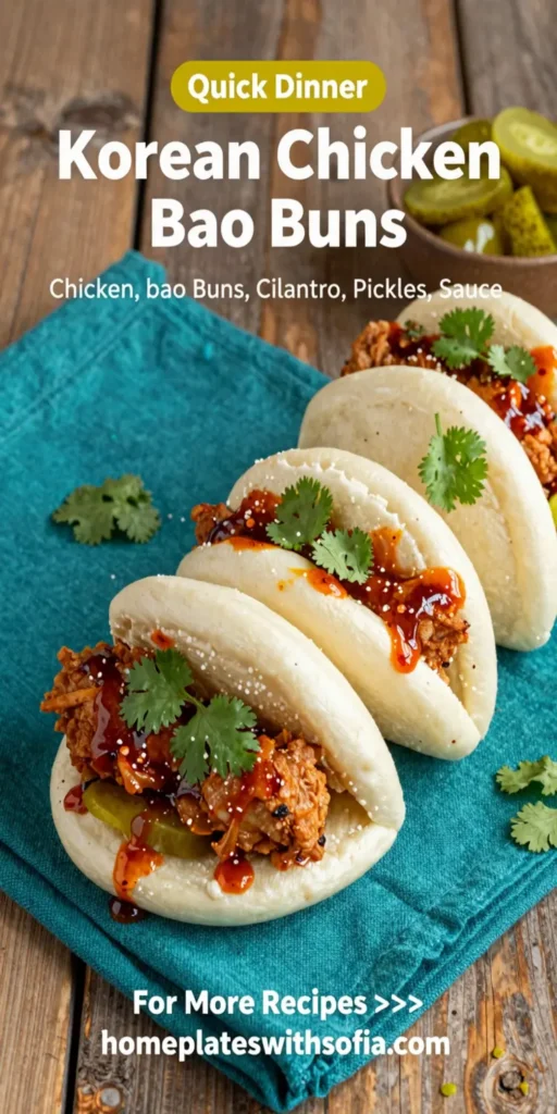 Korean Chicken Bao Buns