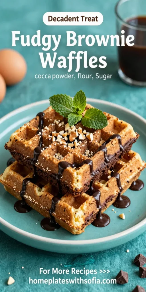 Fudgy Brownie Waffles