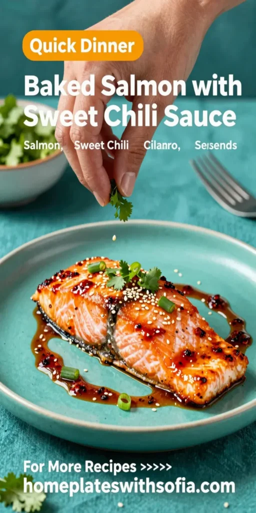 Baked Salmon with Sweet Chili Sauce