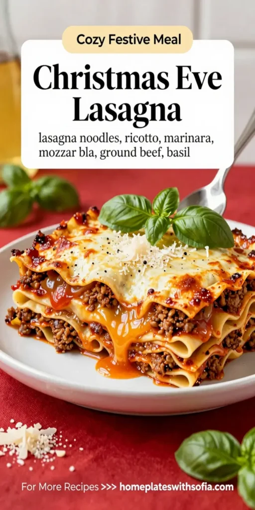 Christmas Eve Lasagna