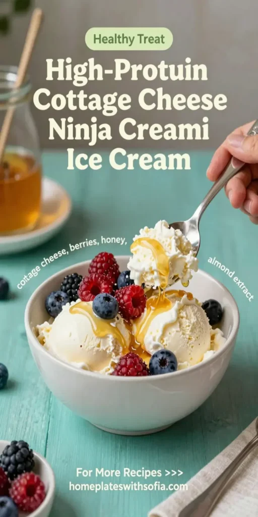 High-Protein Cottage Cheese Ninja Creami Ice Cream