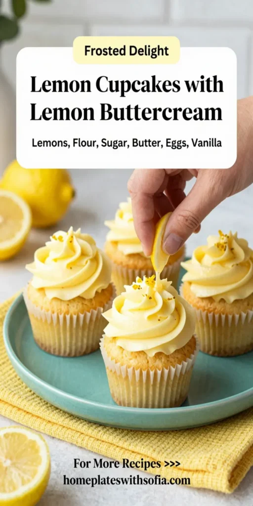 Lemon Cupcakes with Lemon Buttercream