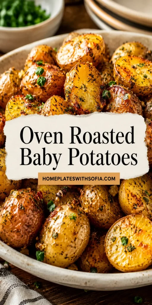 Oven Roasted Baby Potatoes with Ranch Seasoning