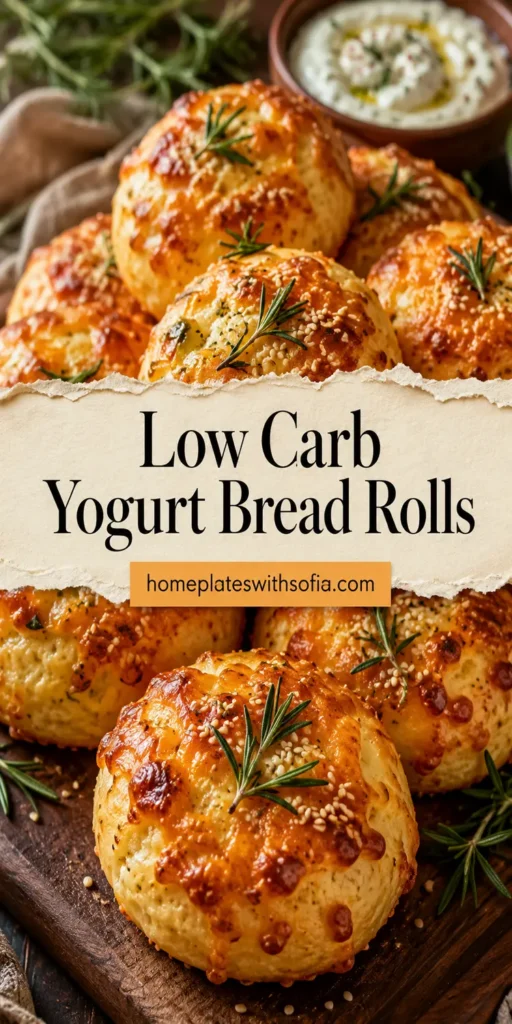 Low Carb Yogurt Bread Rolls for Dinner
