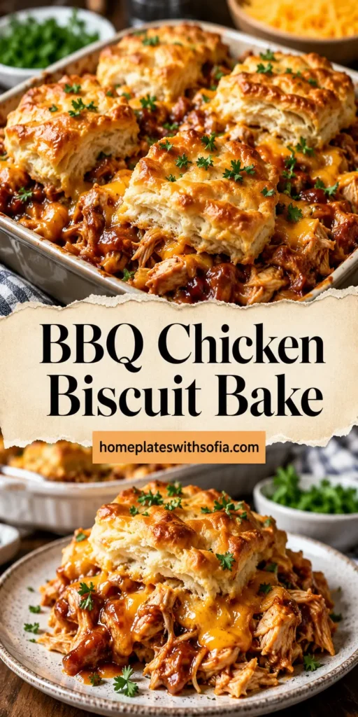 BBQ Chicken Biscuit Bake for Summer Dinner
