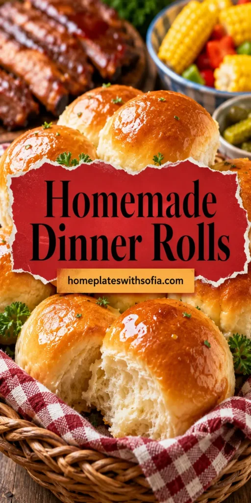 Homemade Dinner Rolls for 4th of July BBQ