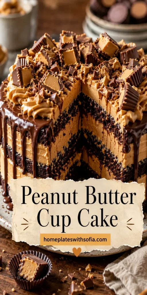 Peanut Butter Cup Cake for Weekend Dessert