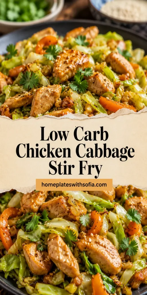 Low Carb Chicken Cabbage Stir Fry