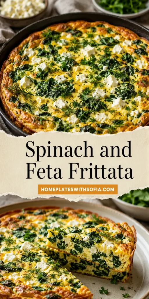 Spinach and Feta Frittata for Weekend Brunch