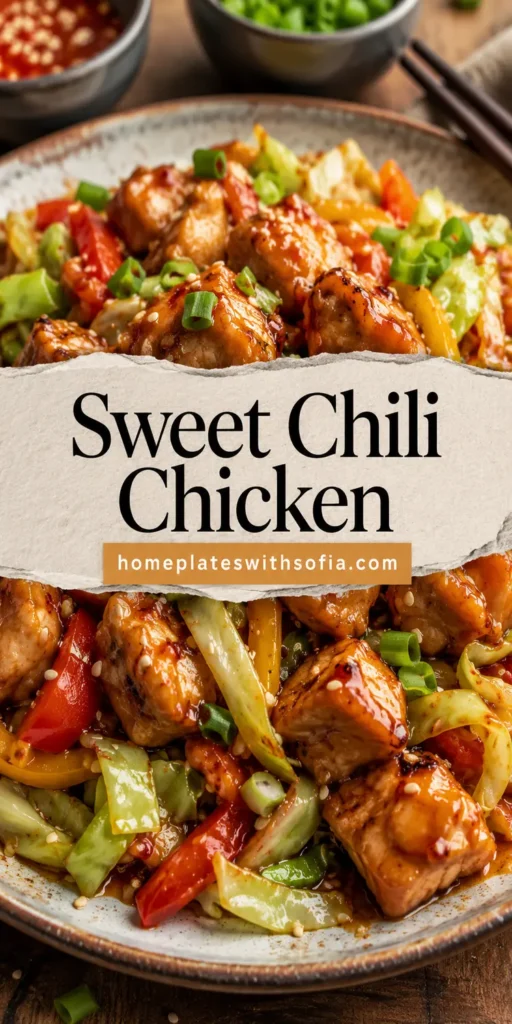 Sweet Chili Chicken Cabbage Stir Fry