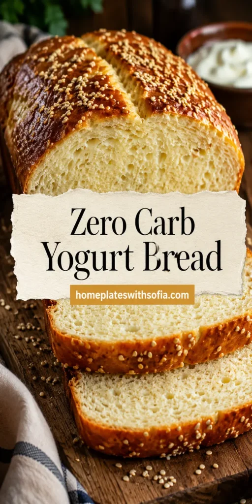 Zero Carb Yogurt Bread for Low Carb Breakfast