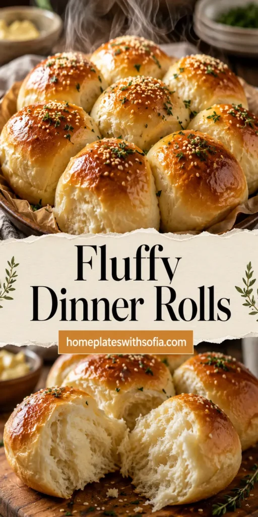 Fluffy Dinner Rolls with Simple Yeast Dough