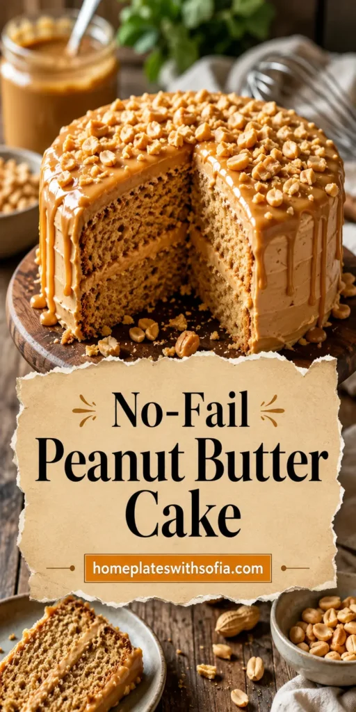 No-Fail Peanut Butter Cake for Beginners