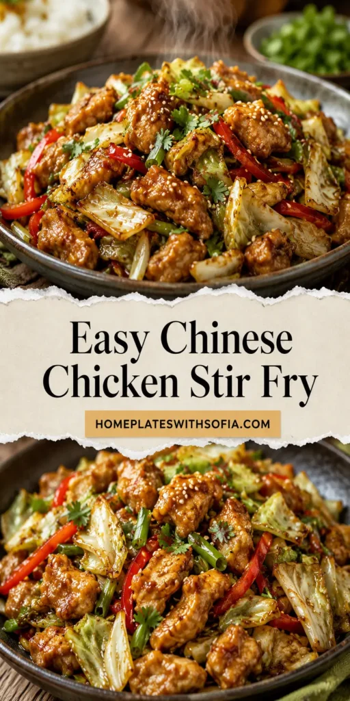 Easy Chinese Chicken Cabbage Stir Fry
