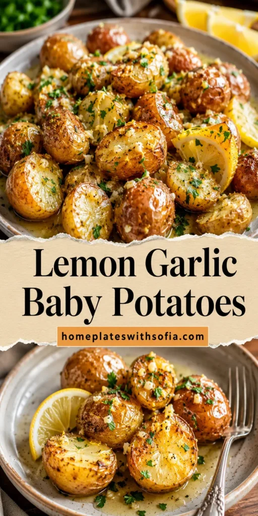 Baby Potatoes with Lemon Garlic Butter