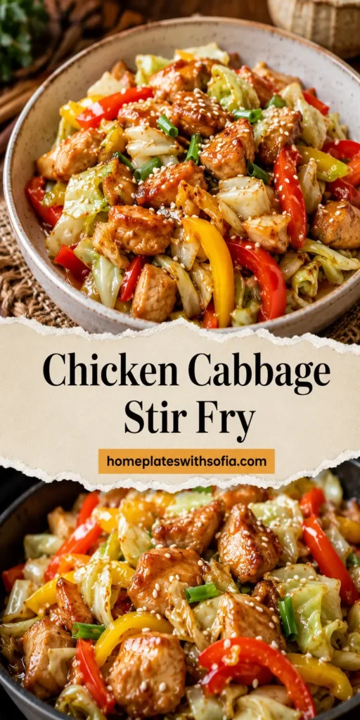 Chicken Cabbage Stir Fry for Healthy Dinner