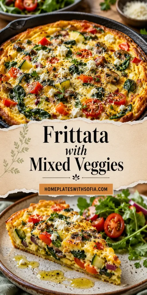 Frittata with Mixed Veggies for Healthy Brunch