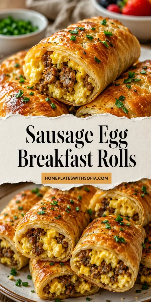 Sausage Egg Breakfast Rolls for Busy Mornings