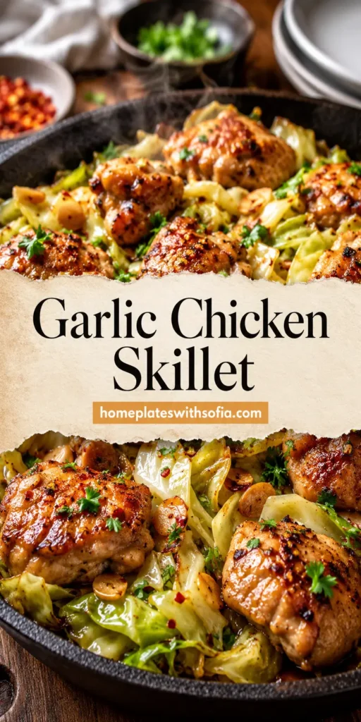 Garlic Chicken Cabbage Skillet for Weeknights