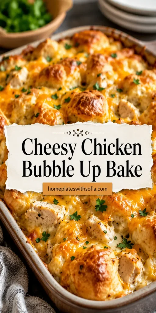 Cheesy Chicken Bubble Up Bake with Ranch