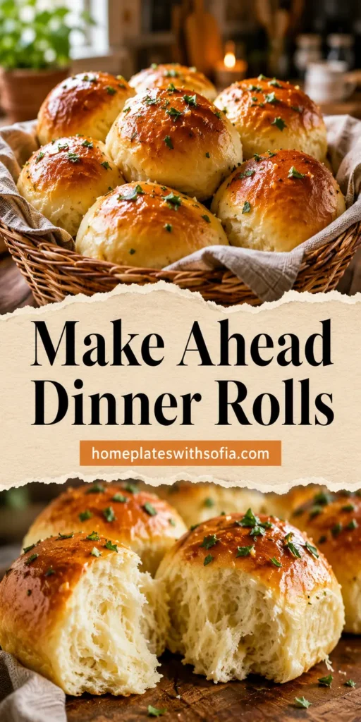 Make Ahead Dinner Rolls for Potluck Dinner