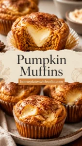 Pumpkin Muffins with Cream Cheese Filling