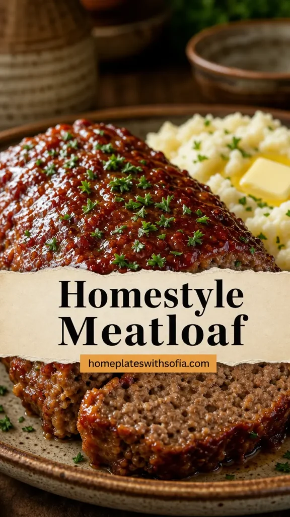 Homestyle Meatloaf with Mashed Potatoes