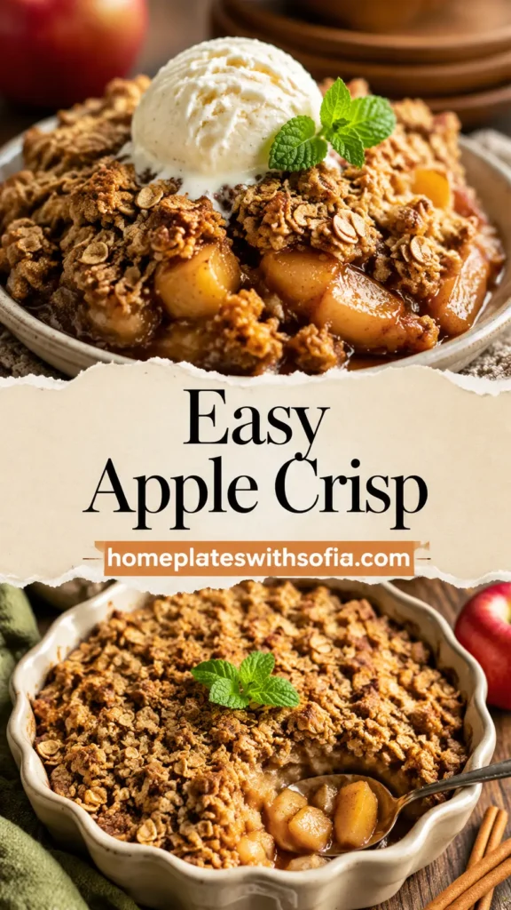 Easy Apple Crisp for Fall Dessert