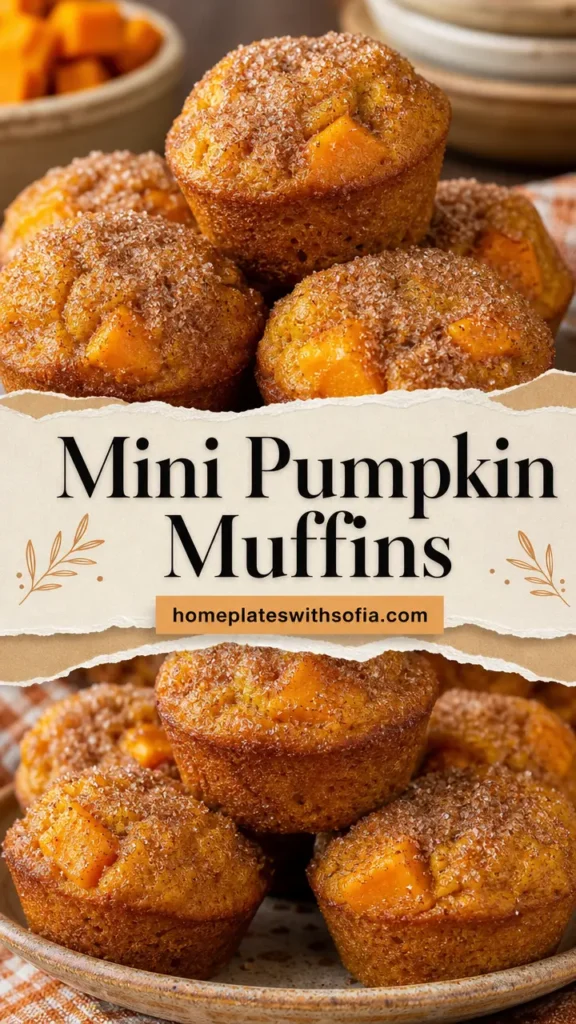 Mini Pumpkin Muffins for Lunchbox Snacks