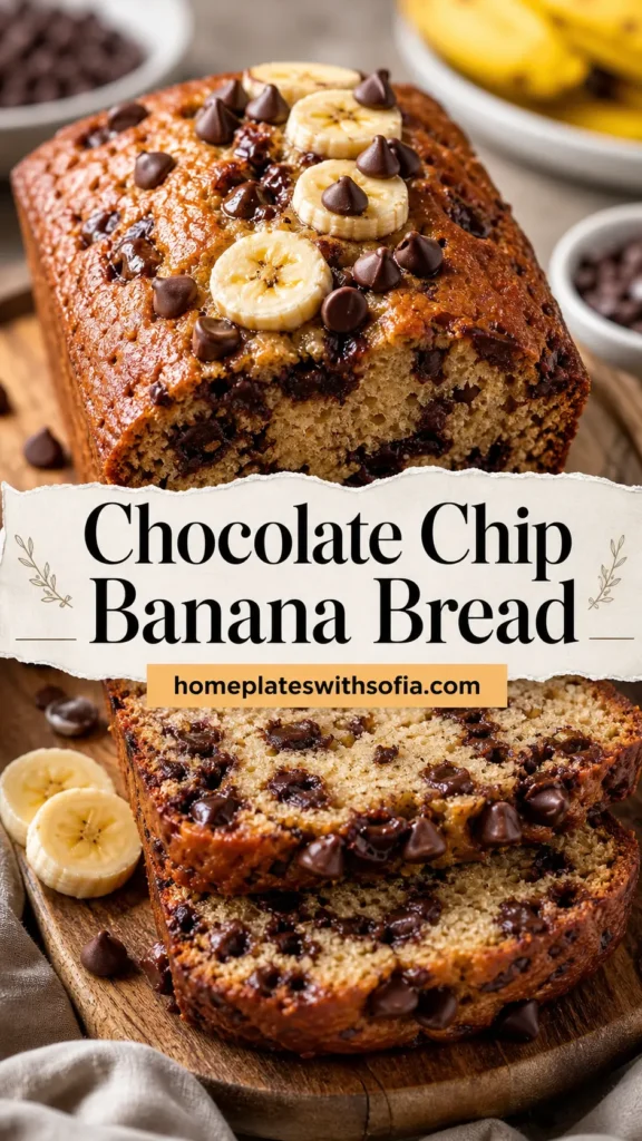 Chocolate Chip Banana Bread for Weekend Baking
