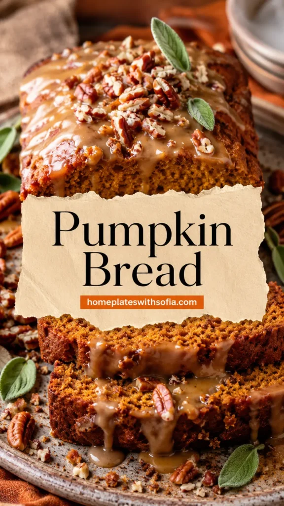 Pumpkin Bread with Maple Butter Glaze