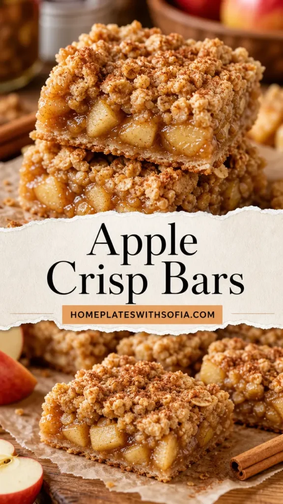 Apple Crisp Bars for Lunchbox Treats