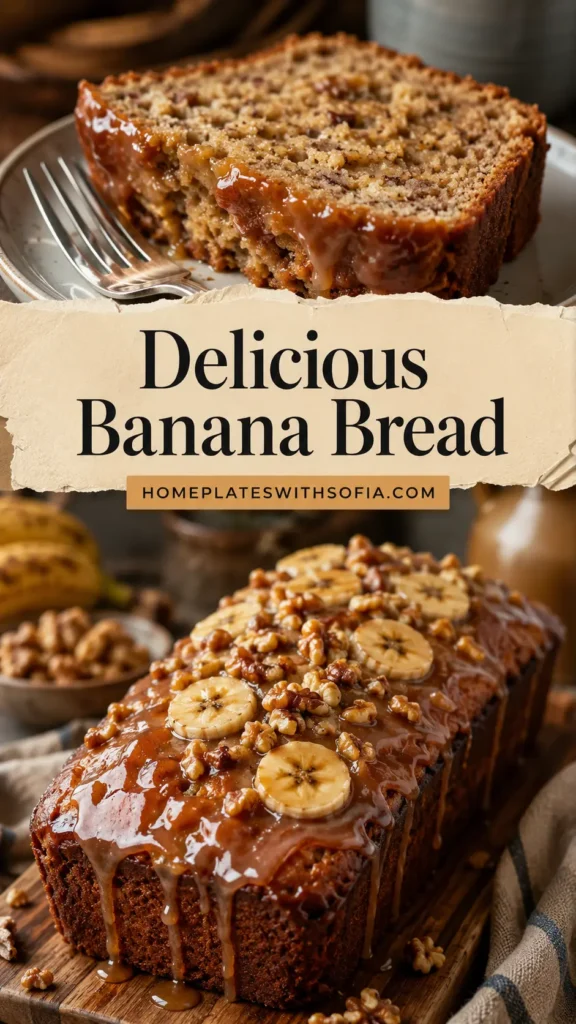 Banana Bread with Maple Glaze