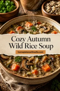 Cozy Autumn Wild Rice Soup