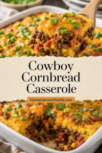 Easy Cowboy Cornbread Casserole | Practically Homemade