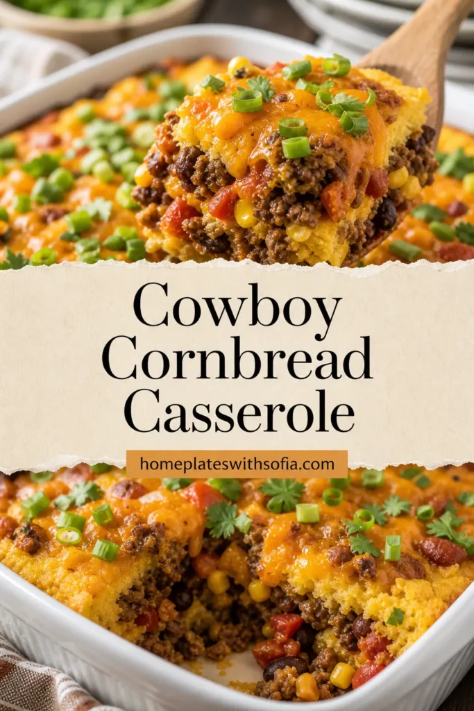 Easy Cowboy Cornbread Casserole | Practically Homemade