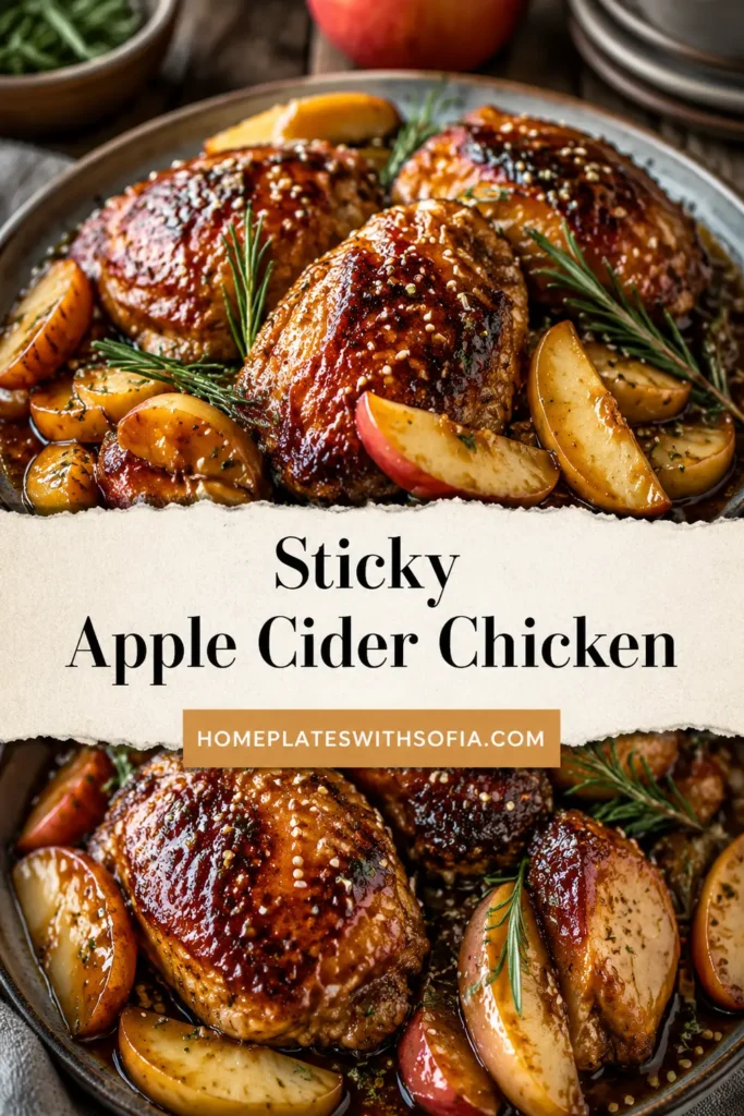 Sticky Apple Cider Chicken