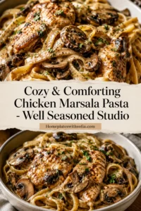 Cozy & Comforting Chicken Marsala Pasta - Well Seasoned Studio