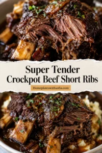 Super Tender Crockpot Beef Short Ribs