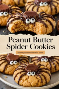 Peanut Butter Spider Cookies
