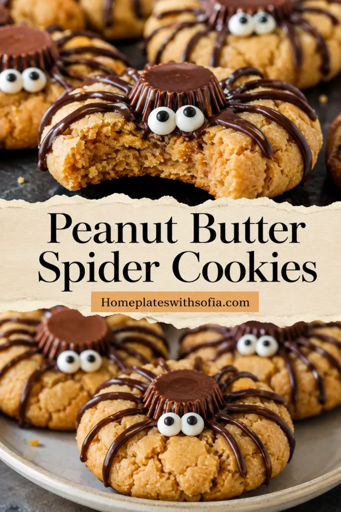 Peanut Butter Spider Cookies