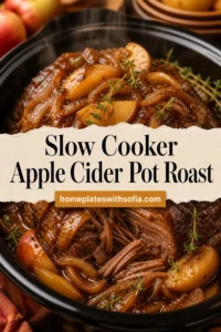 Slow Cooker Apple Cider Pot Roast Recipe Easy and Perfect for Fall Meals