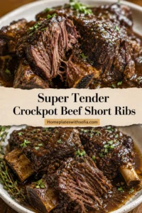 Super Tender Crockpot Beef Short Ribs