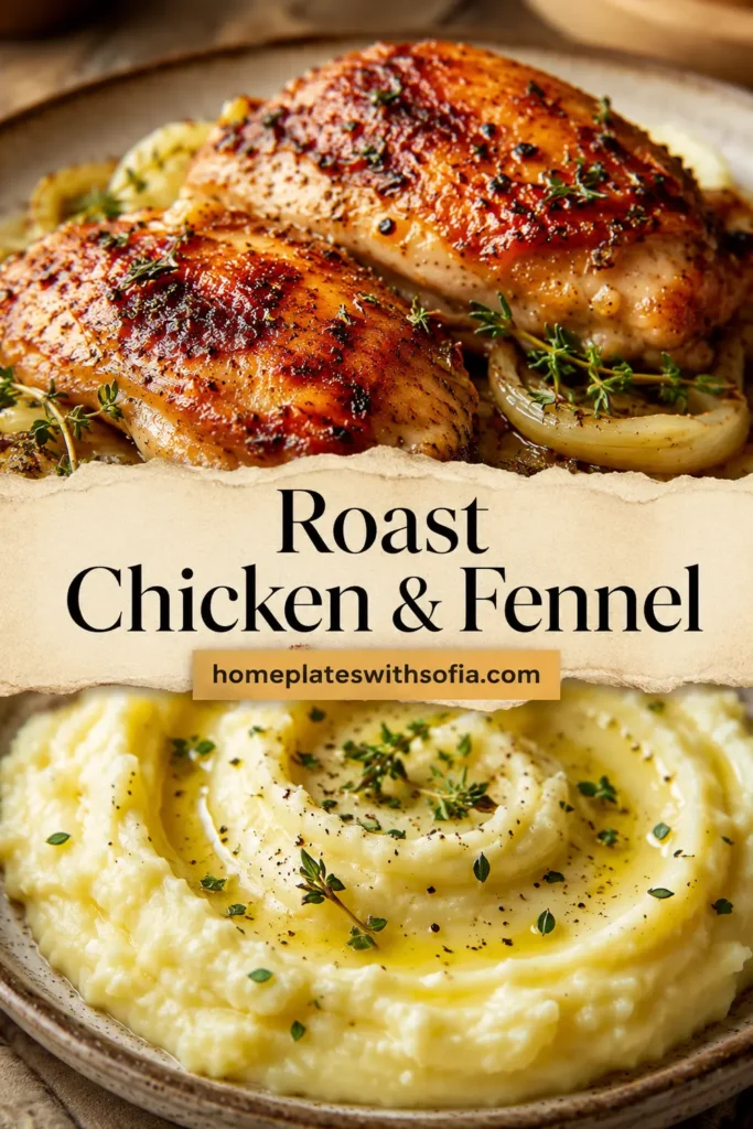 Roast Chicken and Fennel with Mashed Potatoes | Tried and True Recipes