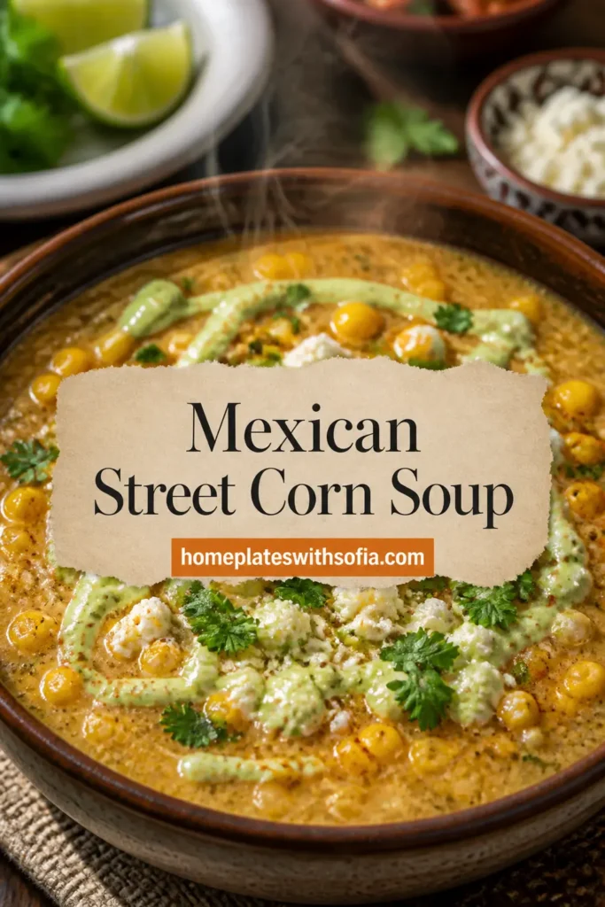 Mexican Street Corn Soup Crockpot Recipe for Cozy Nights