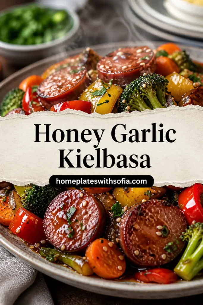 One-Pan Honey Garlic Kielbasa & Veggies: Easy Family Delight
