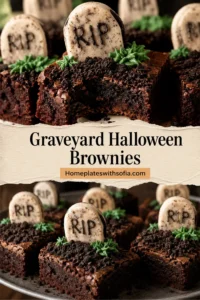 Graveyard Halloween Brownies