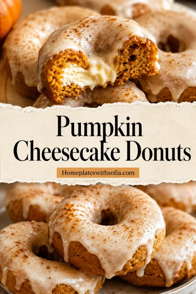 Pumpkin Cheesecake Donuts